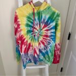 BP Nordstrom Colorful Tie-Dye Oversized Sweatshirt Hoodie Size Small Photo 8