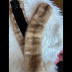 Vintage Handmade Fur Stole – Elegant Accessory Tan Photo 5