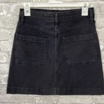 Madewell  Black Mini Patch Pocket Skirt Photo 3