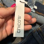 Chico's Women's Pull-On Wide Leg Crop Jeans Size 3 (US 16) Dark Wash Stretch NWT Photo 4