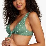 RVCA Women's Standard Tie Front Swimsuit Bikini Top Photo 0