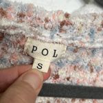 POL  Knit Hoodie Sweater Size Small V-Neck Pullover Diamond Pattern Photo 2