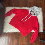 Aerie OFFLINE by  Red Sweatshirt Hoodie Sweater Boxy Fit Photo 3