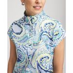 Chico's  Zenergy UPF Knit Paisley Dress Size 3 XL Multicolor Polo Stretch Resort Photo 14