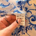 SheIn Blue Floral Patterned Blouse Photo 8