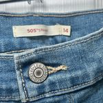 Levi's  505 Women's Straight Leg Jeans Size 16 Ambiance Blue Mid Rise‎ Stretch Photo 3