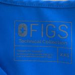 FIGS Royal Blue Women's Short Sleeve Blue Top Photo 5