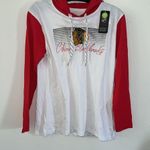 Target NHL Official Chicago Blackhawks Womens White & Red Hoodie NWT L 12/14 Photo 6