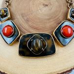 Chico's Chico’s Vintage Statement Necklace with Faux Tortoiseshell & Cabochon Accents Photo 1