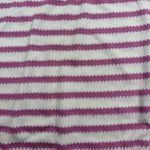 Casualcode Women's White Pink Striped Knit Top Short Sleeve Crew Neck Casual Size L Photo 3
