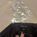 Bebe  Black Satin Slip Dress Size Small 4-6 Cocktail Mini Formal Party Holiday Photo 5