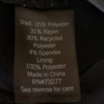 SO  Black High Rise Pleated Straight Leg Career Business Ankle Dress Pants Size M Photo 4