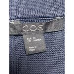 COS  Women's Navy Blue Boat Neck Short Sleeve Knit Mini Shift Dress Size XS Photo 2