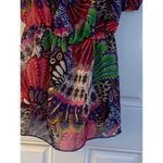 Xhilaration Women's Multicolor Sheer Elastic Waist Summer Swim Cover Up OSFM Photo 2