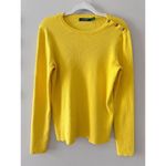 Ralph Lauren Lauren  Ribbed Sweater Size XL Crewneck Gold Buttons Photo 7