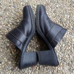 B.O.C Slip Ons Black Leather Upper Slip On Heels Photo 5