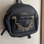 Love moschino detachable pocket backpack with chain in black Photo 5