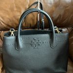 Tory Burch  Leather Tote Black Bag Photo 8