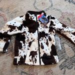 Boutique Cowprint Fleece Jacket Brown Photo 0