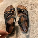 Ahnu‎ Sandal Womens Size 10 Leather Strappy Brown Black Photo 4