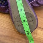 Tory Burch Azalea Jeweled Bow Metallic Purple Ballerina Ballet Flats Size 8.5M Photo 7