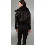 Vince  Cropped 100% Leather Bomber Moto Biker Jacket MRSP $995 Size M Photo 2