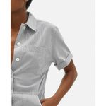 Everlane ✨ The Cotton Weave Pinstripes Sz. 4 Romper✨ Photo 1