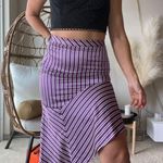 Banana Republic Purple Asymmetrical Midi Skirt Photo 4