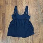 Michael Kors Solids Underwire Baby Doll Tankini Bikini Top Navy medium NWT Blue Photo 2