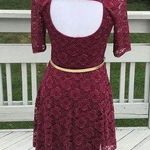Burgandy with a touch of Gold 🌟Party Dress !! Red Photo 2