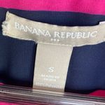 Banana Republic  Sheer Rugby Stripe Button Front Shirt Small Pink Black Photo 8