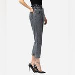 Vervet paperbag high waist jeans black acid Wash vintage style cropped size 29 Photo 2