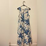 Talbots  12 Linen Cotton Long Maxi Dress Vacation Breathable Cruise Coastal Photo 4