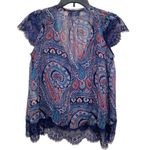 Highline  Collective Women’s Small Petite Paisley See Through Light Weight Blouse Photo 5
