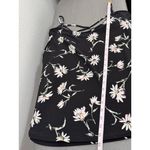 Kaileigh  Valette Black‎ With White Daisy Print Cold Shoulder Top Size Medium Photo 7