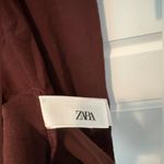 ZARA  Deep Brown Long Sleeve Dress Photo 5