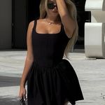 ZARA  dress mini corset inspired ruffled balloon bodycon summer cocktail wedding Photo 13