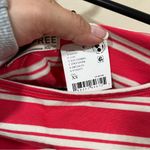 Free People NWT C’EST LA VIE TEE size XS striped red & white Photo 7