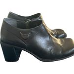 Harley~Davidson Moto Square Toe Bootie Sz 9 Side Zip Leather Black 3” Heel Biker Photo 0