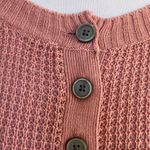 American Eagle  Lightweight Open Knit Dusty Rose Long Sleeve Top/ Sweater Small Photo 3
