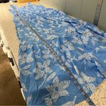 Steve Madden NWT  Carly Azure Blue White Maxi Sundress Floral Women’s Size L Photo 10