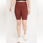 Maurice's Luxe Side Pocket High Rise Brown 8in Bike Short Size Large Photo 2