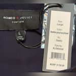 Romeo + Juliet Couture Blue Plaid Shirt/Dress with sheer sleeves. NWT size Large Photo 4