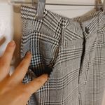 Uniq Houndstooth Black and Gray Size Medium M Wide Leg Pants Career Work NWT Photo 6