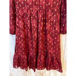 London Times  Floral Burn Out Bishop Sleeves Chiffon Fit Flare Dress Size 8 NWT Photo 7