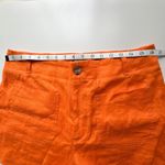 Anthropologie  New Colette Shorts by Maeve Linen Edition Women’s Size 32 Orange Photo 8