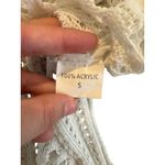 Women’s Cream Crochet Knit Bathing Suit Cover Up Tank Dress Size Small Beachwear Photo 3