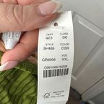 J.Crew  NWT Wide Rib Curved Waist Cheeky String Bikini Bottom With Rings‎ Green Photo 3