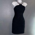 Honey and Rosie  Little Black High Neck Formal Party Mini Dress Womens Medium Photo 2