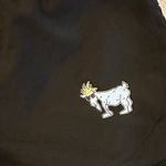 GOAT USA Black Women's Athletic Shorts with Blue Logo Size S Photo 2